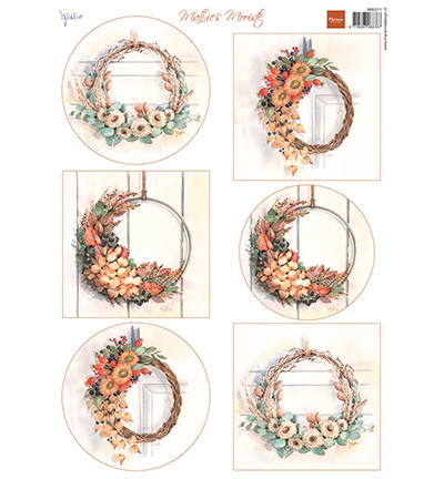 MB0211 - Marianne Design - Mattie Mooiste - Autumn Wreaths - Mattie