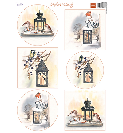 MB0212 - Marianne Design - Mattie Mooiste - Winter lantarns - Mattie