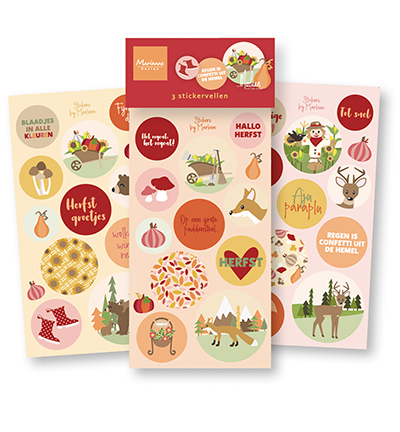 CA3189 - Marianne Design - Welkom herfst by Marleen - Autocollants de texte