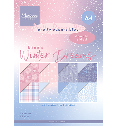 PB7067 - Marianne Design - Eline's Winter Dreams - Pretty Papers Blocks