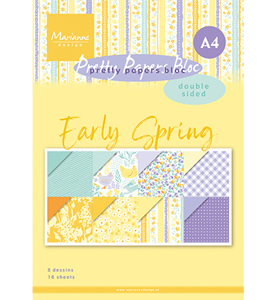 PK9186 - Marianne Design - Early Spring - Pretty Papers Blocks