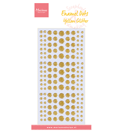 PL4530 - Marianne Design - Yellow glitter - Dots