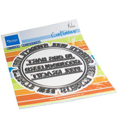 CR1649 - Marianne Design - Veel Sterkte Cirkel by Marleen - Textes