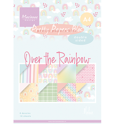 PK9188 - Marianne Design - Over the rainbow by Marleen - Pretty Papers Blocks