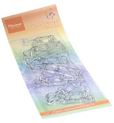 TC0923 - Marianne Design - Tiny's Borders - Paint tubes - Dessin/écriture