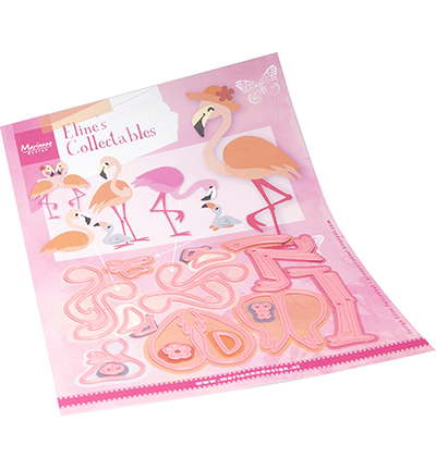 COL1549 - Marianne Design - Eline's Flamingo family - Animaux