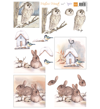 MB0219 - Marianne Design - Mattie's Mooiste - 3D Snow owl - Mattie