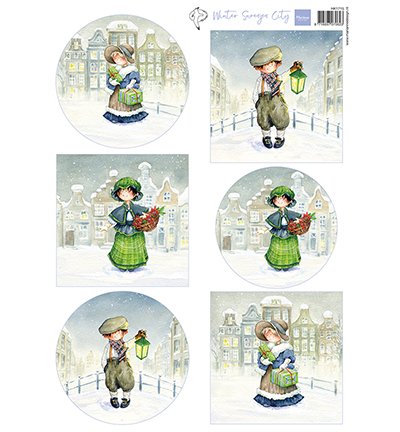 HK1715 - Marianne Design - Hetty's Snoesjes - Winter City - Hetty