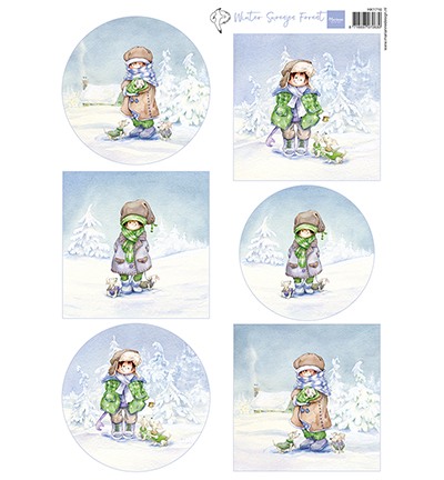 HK1716 - Marianne Design - Hetty's Snoesjes - Winter Forest - Hetty