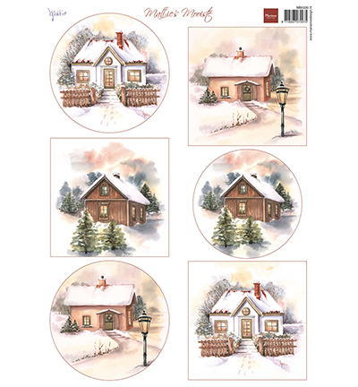 MB0220 - Marianne Design - Mattie's Mooiste - Winter cottages - Mattie