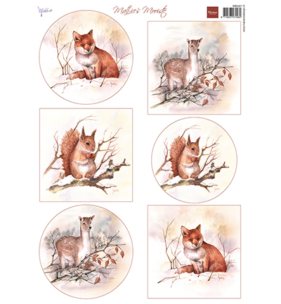 MB0221 - Marianne Design - Mattie's Mooiste - Forest animals - Mattie