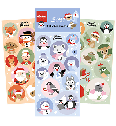 CA3193 - Marianne Design - Eline's animals Christmas & Winter - Animaux