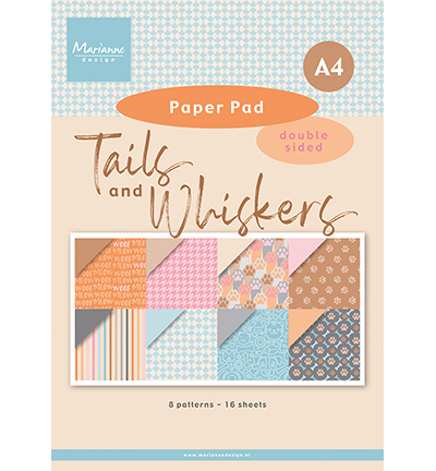 PK9202 - Marianne Design - Tails & Whiskers - A4 - Pretty Papers Blocks