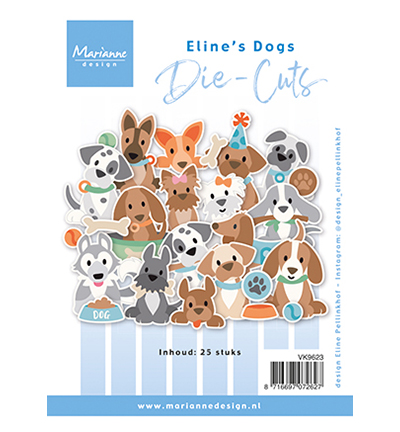 VK9623 - Marianne Design - Eline's Dogs - Die Cuts