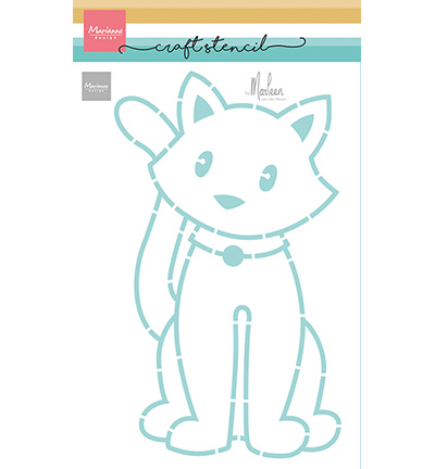 PS8179 - Marianne Design - Sitting cat by Marleen - Animaux