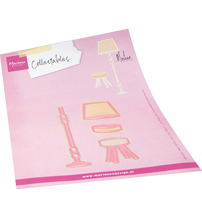 COL1566 - Marianne Design - Lamp & Stool by Marleen - Maison, vie