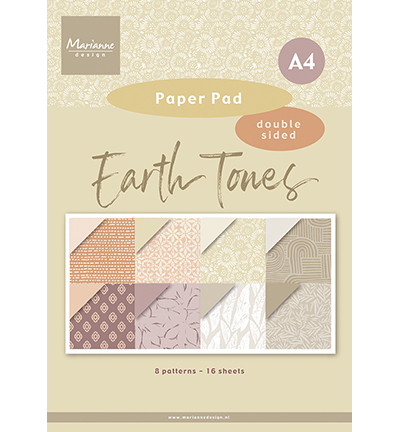 PK9204 - Marianne Design - Earth tones - A4 - Pretty Papers Blocks