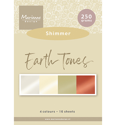PK9206 - Marianne Design - Earth tones - Shimmer A5 - Pretty Papers Blocks