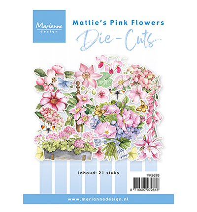VK9626 - Marianne Design - Mattie's pink flowers - 