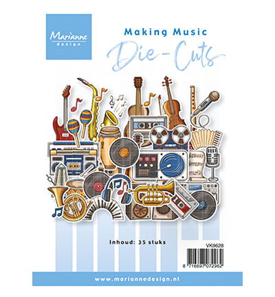 VK9628 - Marianne Design - Making music - Die Cuts