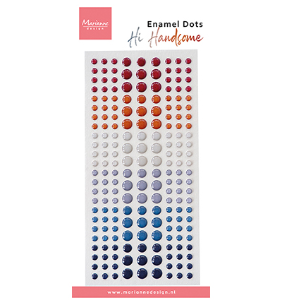PL4538 - Marianne Design - Enamel dots, Hi Handsome! - 