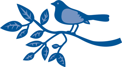 LR0138 - Marianne Design - Bird on Branch - Creatables