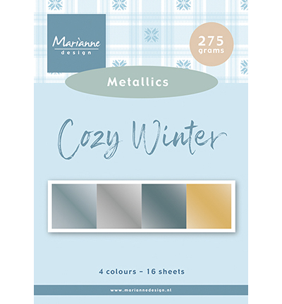 PK9214 - Marianne Design - Cozy Winter - Metallics - Pretty Papers Blocks