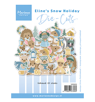 VK9635 - Marianne Design - Eline's Snow holiday - Die Cuts