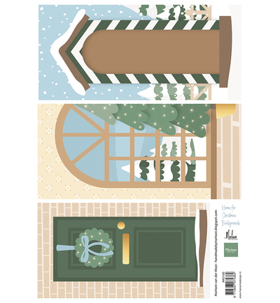 AK0100 - Marianne Design - Home for Christmas by Marleen - 