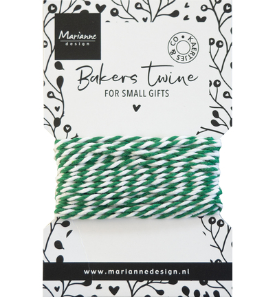 CA3214 - Marianne Design - Bakers twine - green/white - Bakers twine