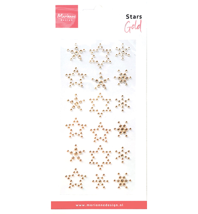 CA3217 - Marianne Design - Stars - Rhinestones gold - Decoration Stars