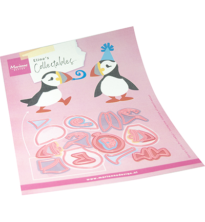 COL1581 - Marianne Design - Eline's Party Puffin - Animaux