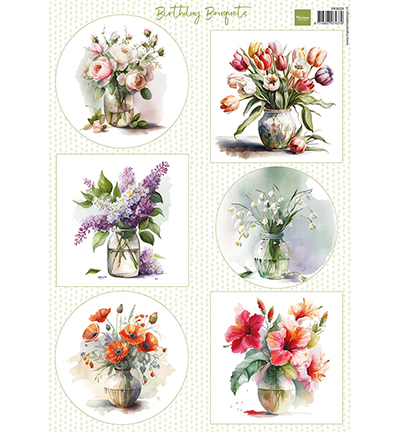 VK9639 - Marianne Design - Birthday Bouquets - Général
