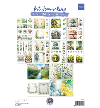 FB2509 - Marianne Design - Art Journaling spring set by Fairybells - 