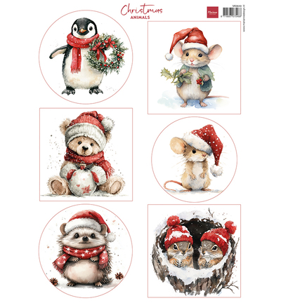 VK9649 - Marianne Design - Christmas Animals - Decoupage