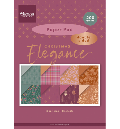 PK9223 -  - Bloc Papier – Christmas Elegance A4 - 