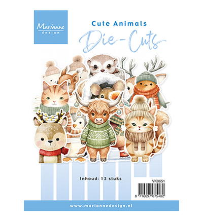 VK9651 - Marianne Design - Die-cuts - Cute Animals - Die Cuts