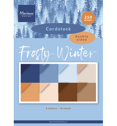 PK9227 - Marianne Design - Cardstock – Frosty Winter A4 - Blocs papier PK9227 - Marianne Design - Cardstock – Frosty Winter A4 - Blocs papier