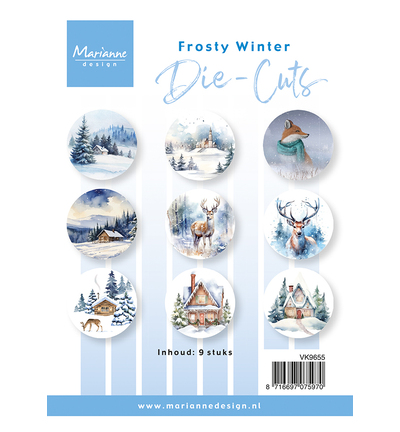 VK9655 - Marianne Design - Découpes – Frosty Winter - Die Cuts