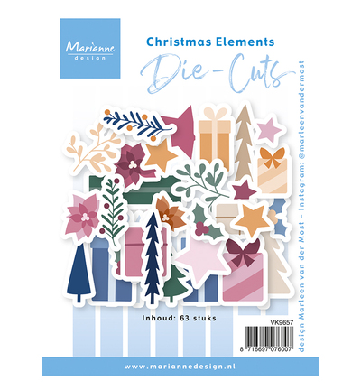 VK9657 - Marianne Design - Découpes – Christmas Elements by Marleen - Die Cuts