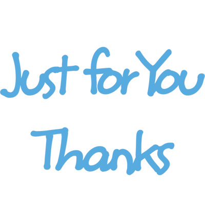 LR0224 - Marianne Design - Just for you, Thanks - Textes