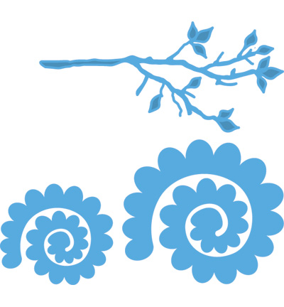 LR0256 - Marianne Design - Branch and flower 1 - Creatables