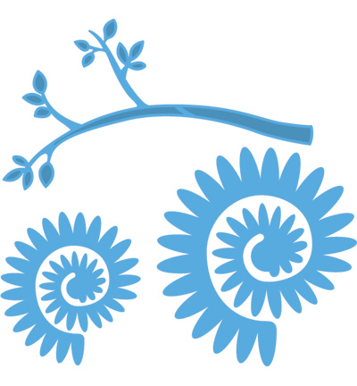LR0257 - Marianne Design - Branch and flower 2 - Creatables