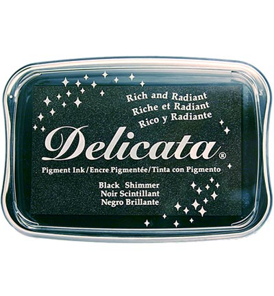 DE-000-382 - Tsukineko - Black Shimmer Inkpad - Encreurs & sets Delicata DE-000-382 - Tsukineko - Black Shimmer Inkpad - Encreurs & sets Delicata