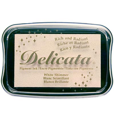 DE-000-380 - Tsukineko - White Shimmer Inkpad - Encreurs & sets Delicata DE-000-380 - Tsukineko - White Shimmer Inkpad - Encreurs & sets Delicata