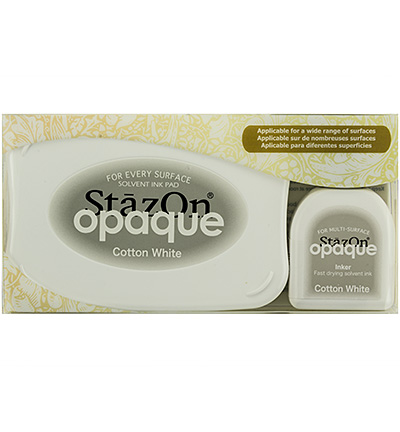 SZ-000-110 - Tsukineko - Opaque Cotton White Set - Stazon Opaque 