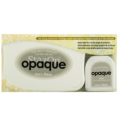 SZ-000-182 - Tsukineko - Opaque Ivory Black Set - Stazon Opaque 