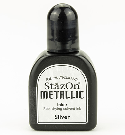 RZ-000-192 - Tsukineko - Metallic Silver - Recharges StazOn Opaque & metallic