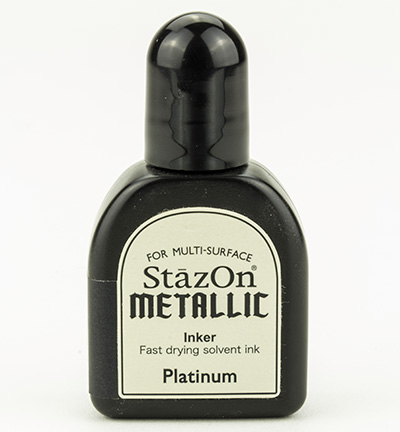 RZ-000-195 - Tsukineko - Metallic Platinum - Recharges StazOn Opaque & metallic