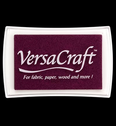 VK-000-161 - Tsukineko - Inkpad, Burgundy - VersaCraft grands encreurs